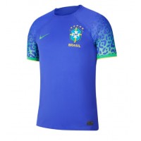 Koszulka piłkarska Brazylia Strój wyjazdowy MŚ 2022 tanio Krótki Rękaw